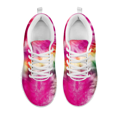 Double Tie Dye Print White Sneakers