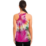 Double Tie Dye Print Women's Racerback Tank Top