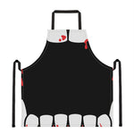 Dracula Fang Print Apron