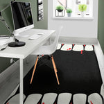 Dracula Fang Print Area Rug