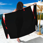 Dracula Fang Print Beach Sarong Wrap