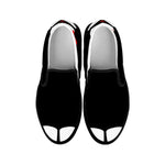 Dracula Fang Print Black Slip On Shoes