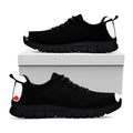 Dracula Fang Print Black Running Shoes