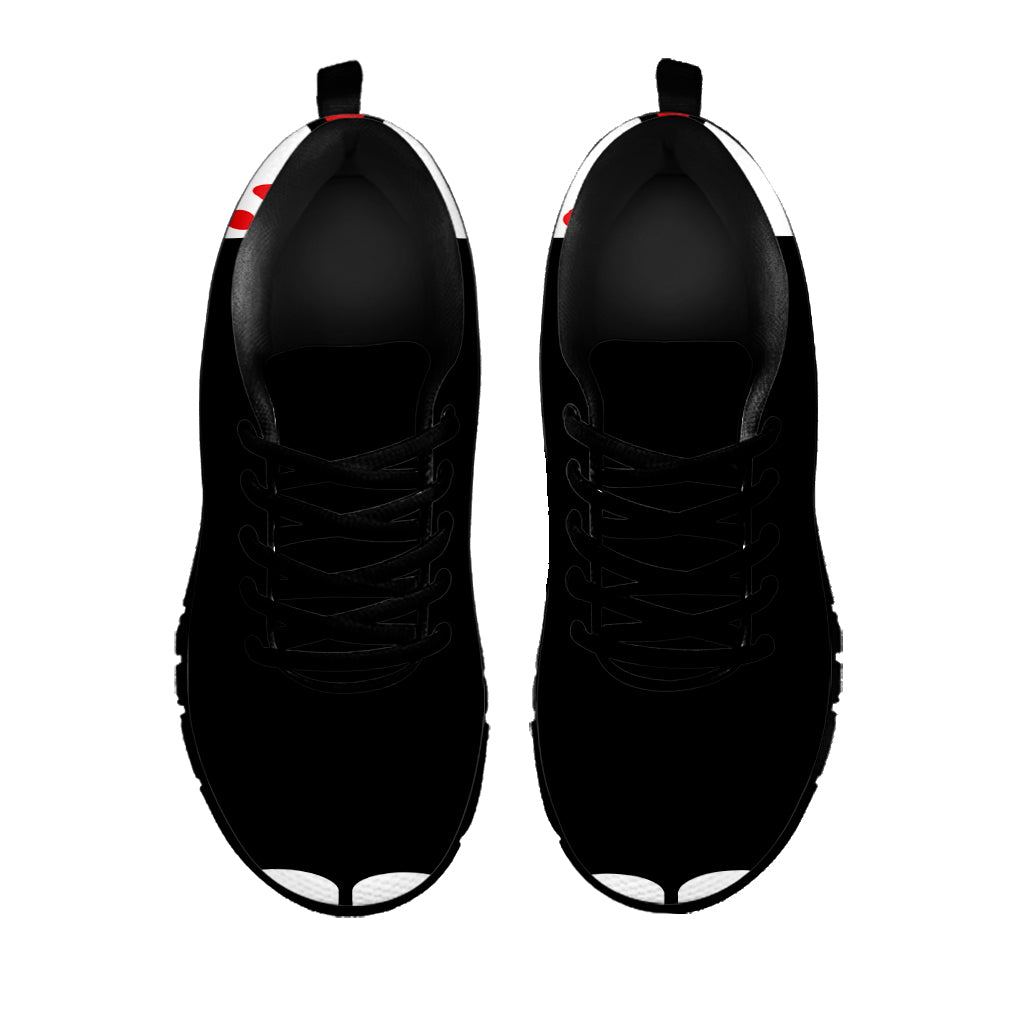 Dracula Fang Print Black Sneakers
