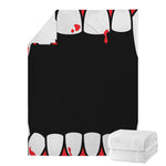 Dracula Fang Print Blanket