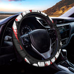 Dracula Fang Print Car Steering Wheel Cover