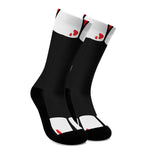 Dracula Fang Print Crew Socks