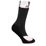 Dracula Fang Print Crew Socks