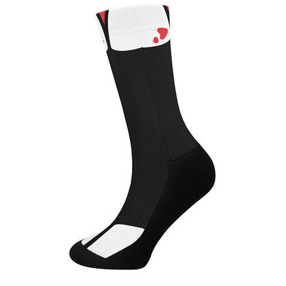Dracula Fang Print Crew Socks