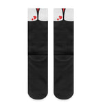 Dracula Fang Print Crew Socks