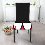 Dracula Fang Print Dining Chair Slipcover