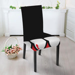 Dracula Fang Print Dining Chair Slipcover
