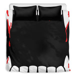 Dracula Fang Print Duvet Cover Bedding Set