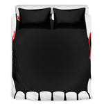 Dracula Fang Print Duvet Cover Bedding Set