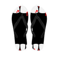 Dracula Fang Print Flip Flops