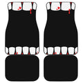 Dracula Fang Print Front and Back Car Floor Mats