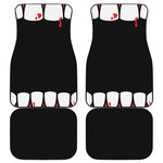 Dracula Fang Print Front and Back Car Floor Mats