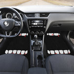 Dracula Fang Print Front and Back Car Floor Mats
