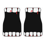 Dracula Fang Print Front Car Floor Mats