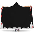 Dracula Fang Print Hooded Blanket