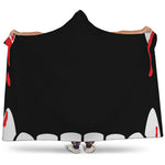 Dracula Fang Print Hooded Blanket