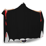 Dracula Fang Print Hooded Blanket