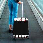Dracula Fang Print Luggage Cover