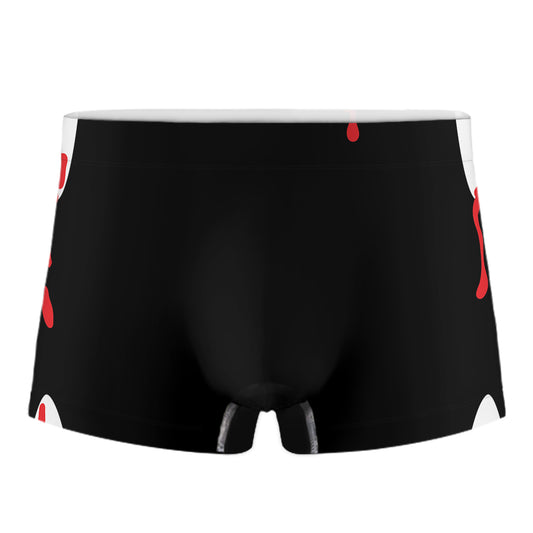 Dracula Fang Print Men's Boxer Briefs