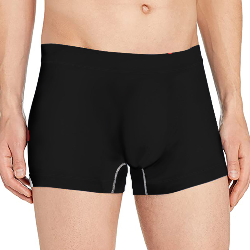 Dracula Fang Print Men's Boxer Briefs