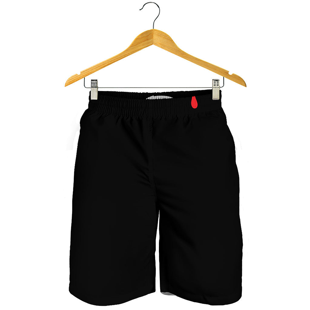 Dracula Fang Print Men's Shorts