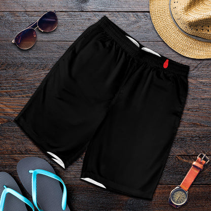 Dracula Fang Print Men's Shorts