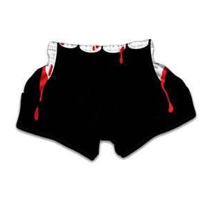 Dracula Fang Print Muay Thai Boxing Shorts