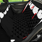 Dracula Fang Print Pet Car Back Seat Cover