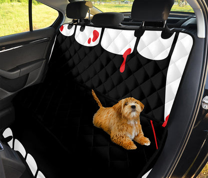 Dracula Fang Print Pet Car Back Seat Cover