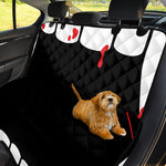 Dracula Fang Print Pet Car Back Seat Cover