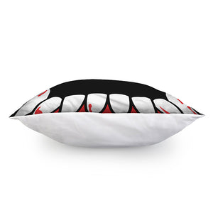 Dracula Fang Print Pillow Cover