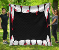 Dracula Fang Print Quilt