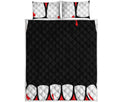 Dracula Fang Print Quilt Bed Set