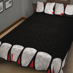 Dracula Fang Print Quilt Bed Set