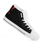 Dracula Fang Print White High Top Shoes