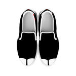 Dracula Fang Print White Slip On Shoes