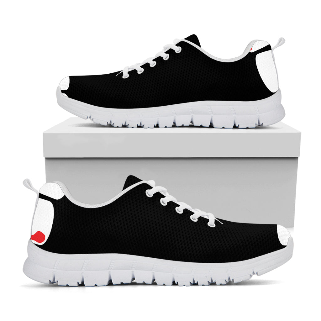 Dracula Fang Print White Sneakers