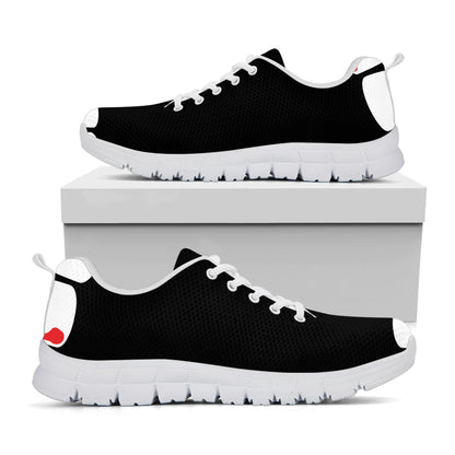 Dracula Fang Print White Sneakers