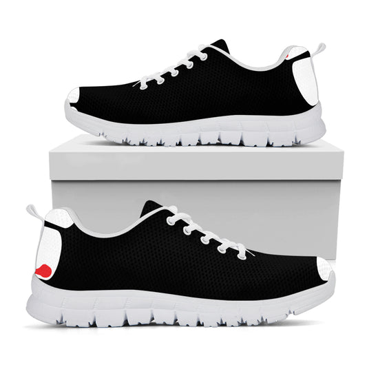 Dracula Fang Print White Sneakers
