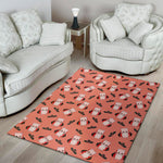 Dracula Pig Pattern Print Area Rug