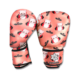 Dracula Pig Pattern Print Boxing Gloves