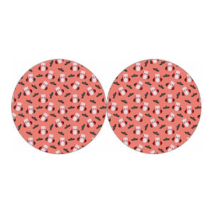 Dracula Pig Pattern Print Car Coasters