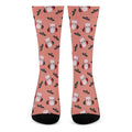 Dracula Pig Pattern Print Crew Socks