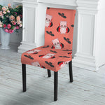 Dracula Pig Pattern Print Dining Chair Slipcover