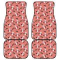Dracula Pig Pattern Print Front and Back Car Floor Mats